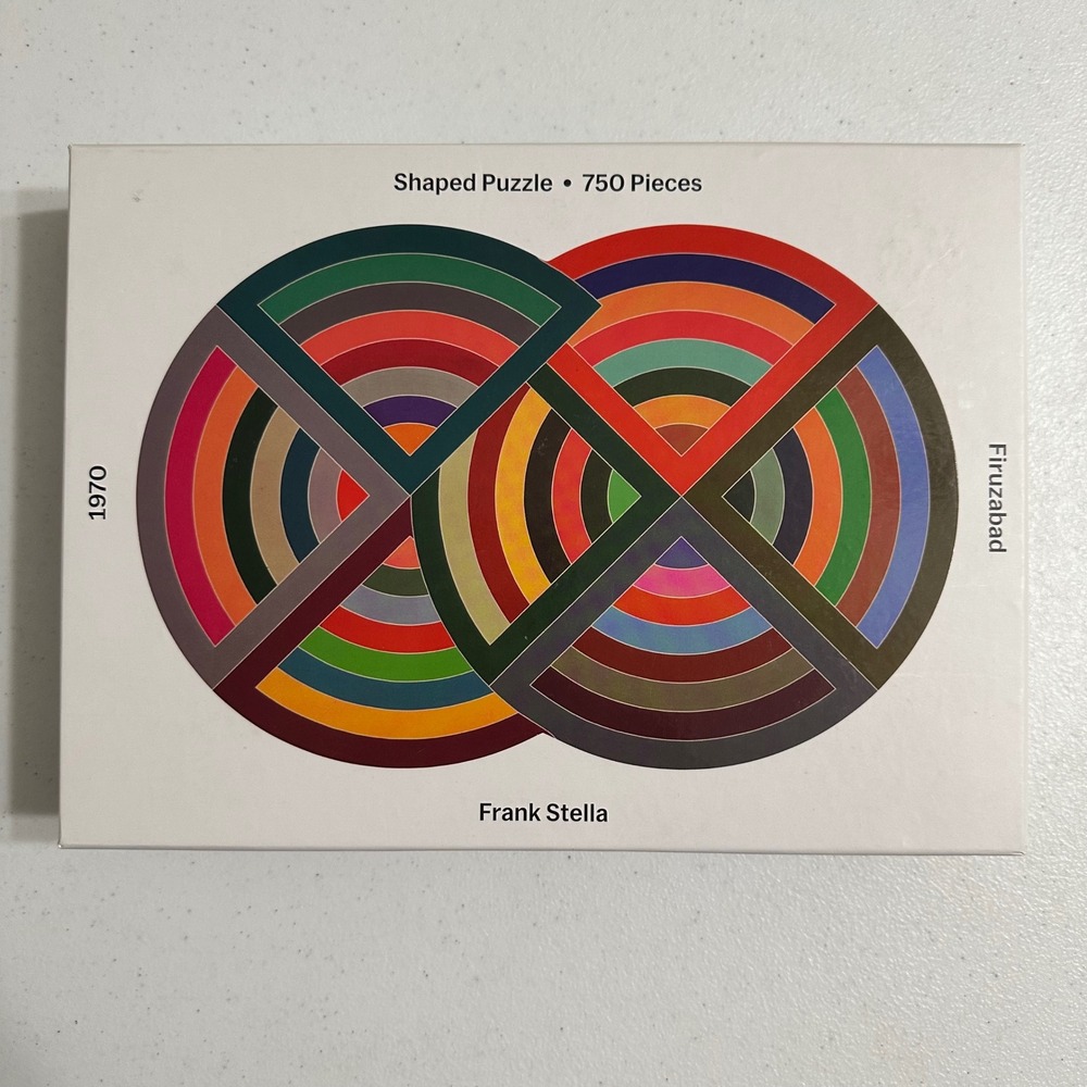 Galison MoMA Frank Stella Firuzabad 750 pc Shaped Jigsaw Puzzle Art Multicolor